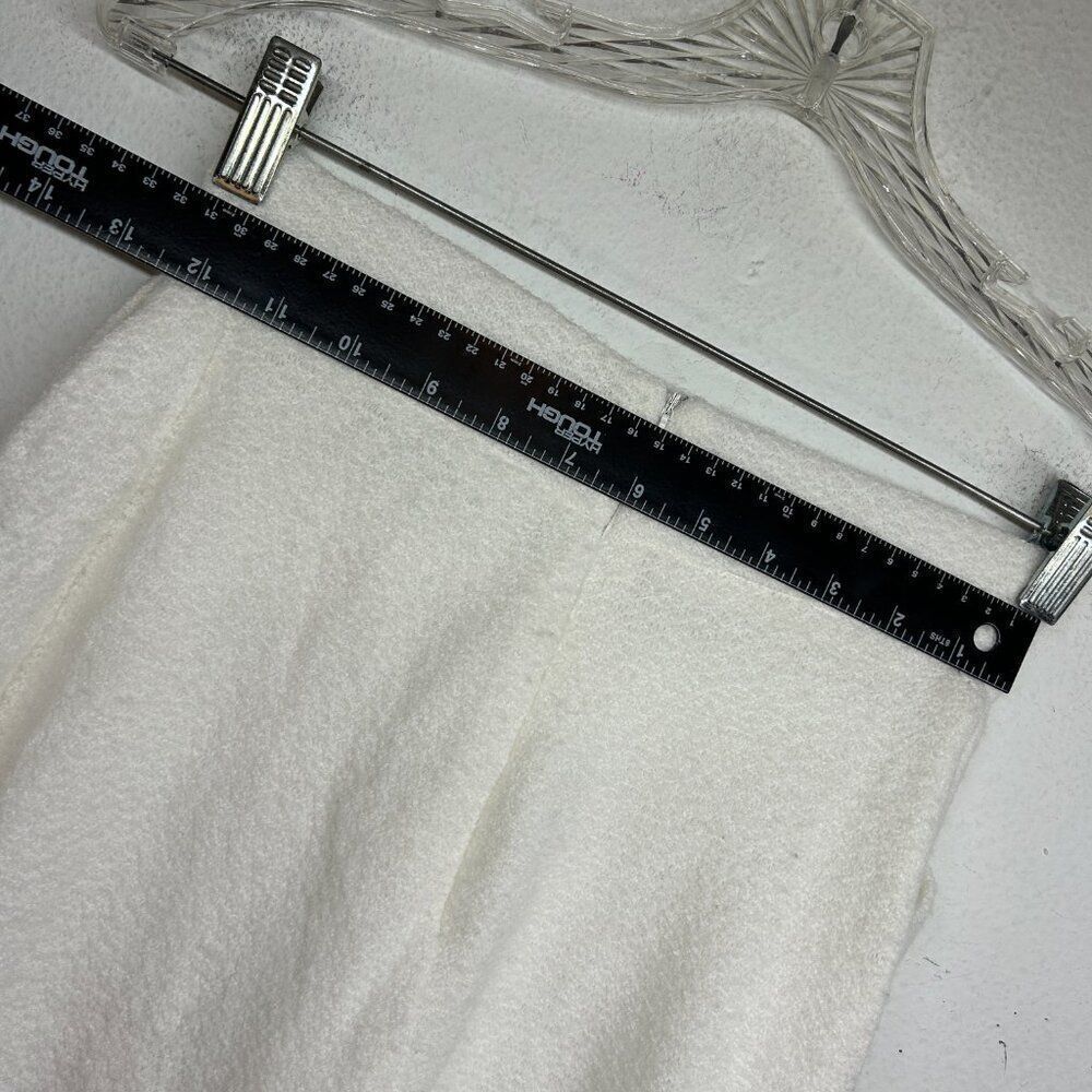 Amanda Uprichard Voila Skirt Ivory mini Extra Small XS tweed boucle faux wrap - Picture 12 of 16
